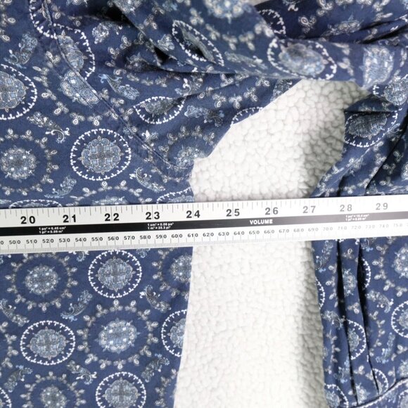 Ariat Shirt Mens Large Blue Geometric Pearl Snap Western Long Sleeve Colorful - Picture 7 of 9